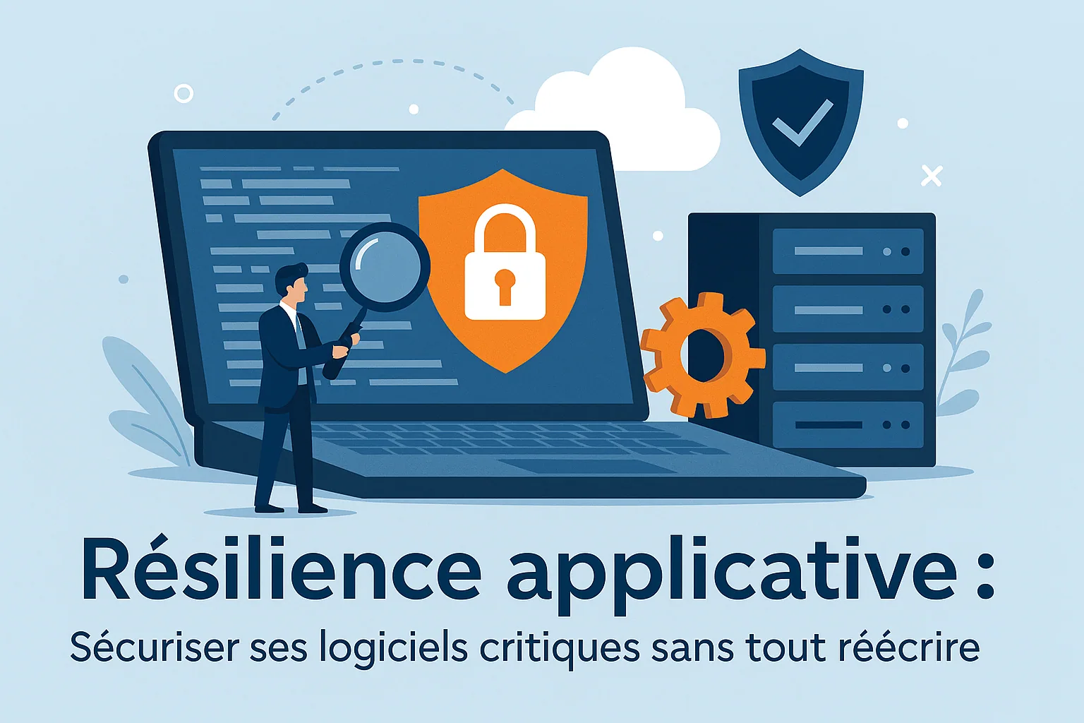 Visuel de titre « Résilience applicative : sécuriser ses logiciels critiques sans tout réécrire ».