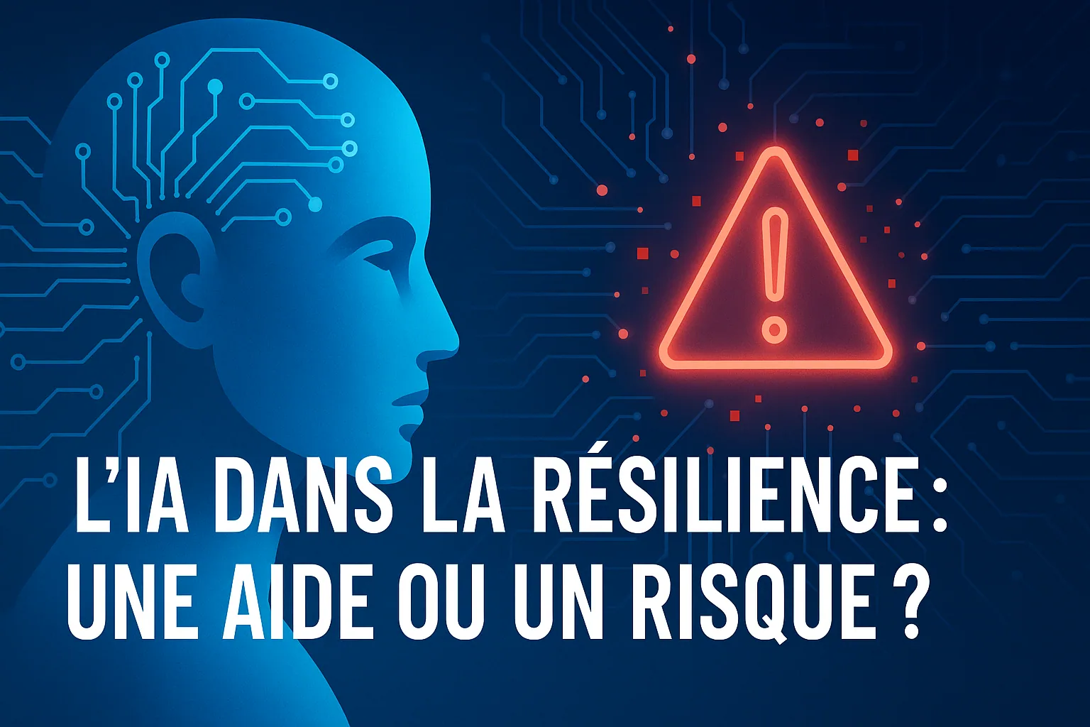Visuel de titre « L&rsquo;IA dans la résilience : une aide ou un risque ? ».