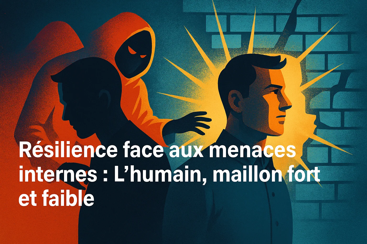 Visuel de titre « Résilience face aux menaces internes : l&rsquo;humain, maillon fort et faible ».
