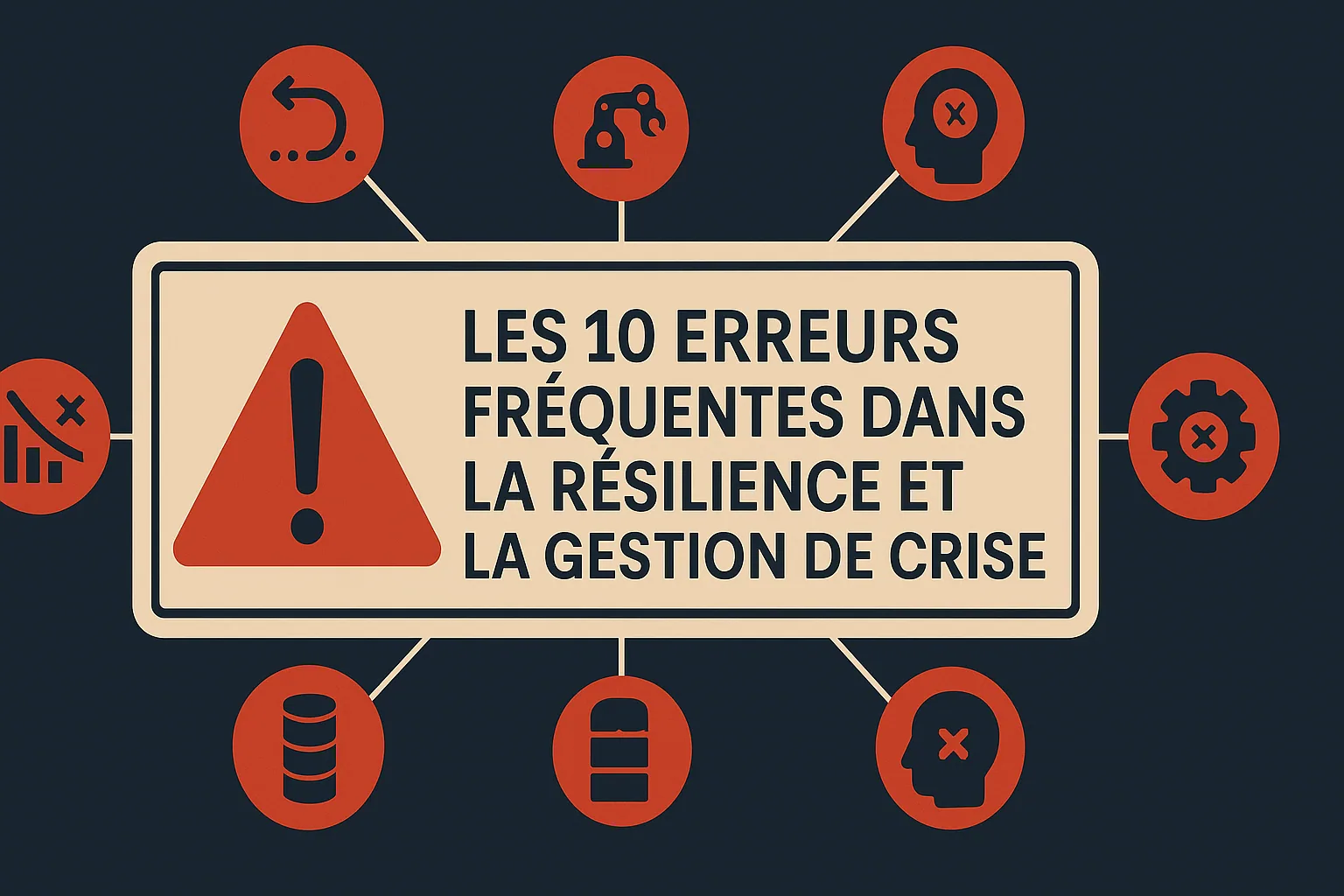 Visuel de titre « Les 10 erreurs fréquentes dans la résilience et la gestion de crise ».